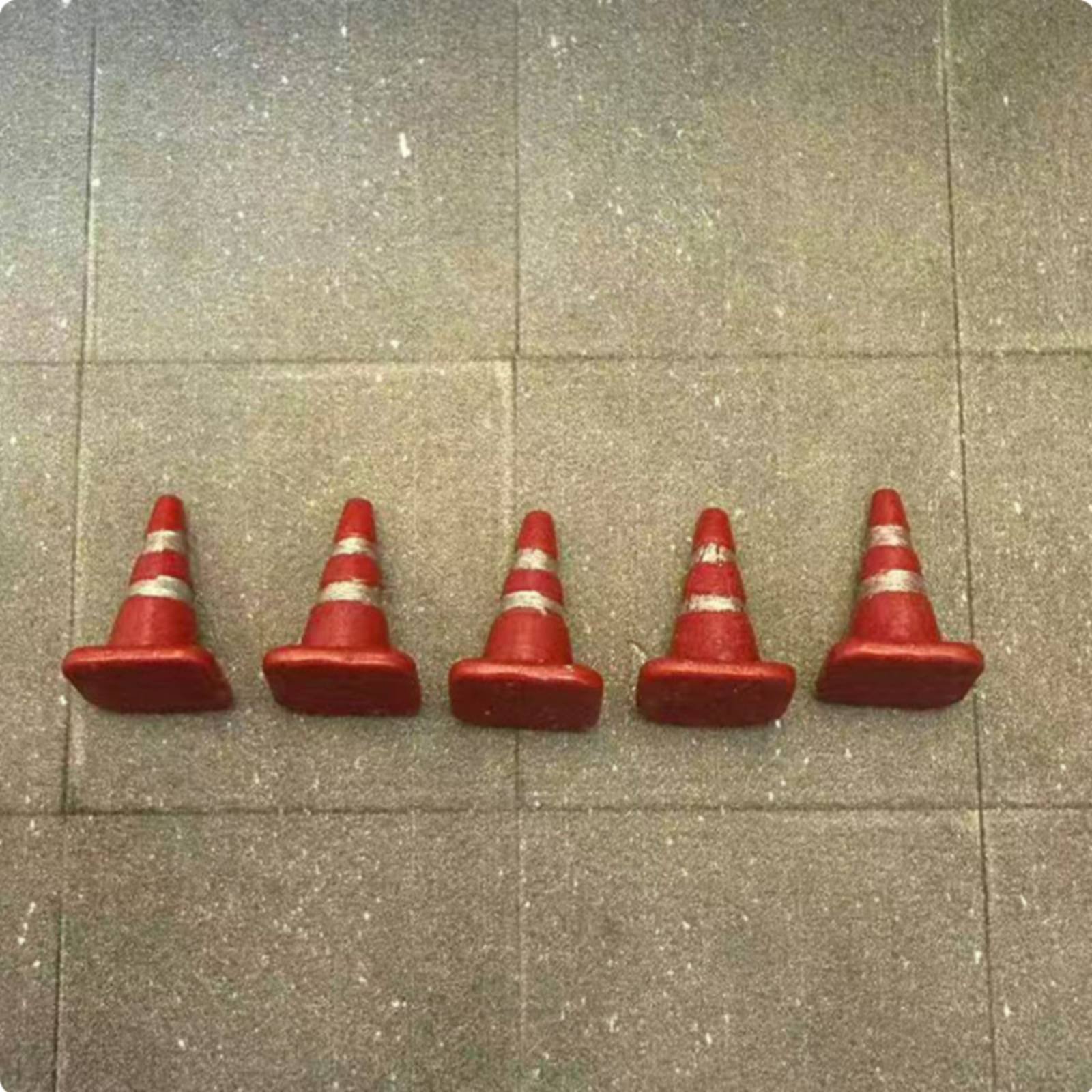 Car Accessories Toy - Approximately 1:64 Scale Street Cone Highly