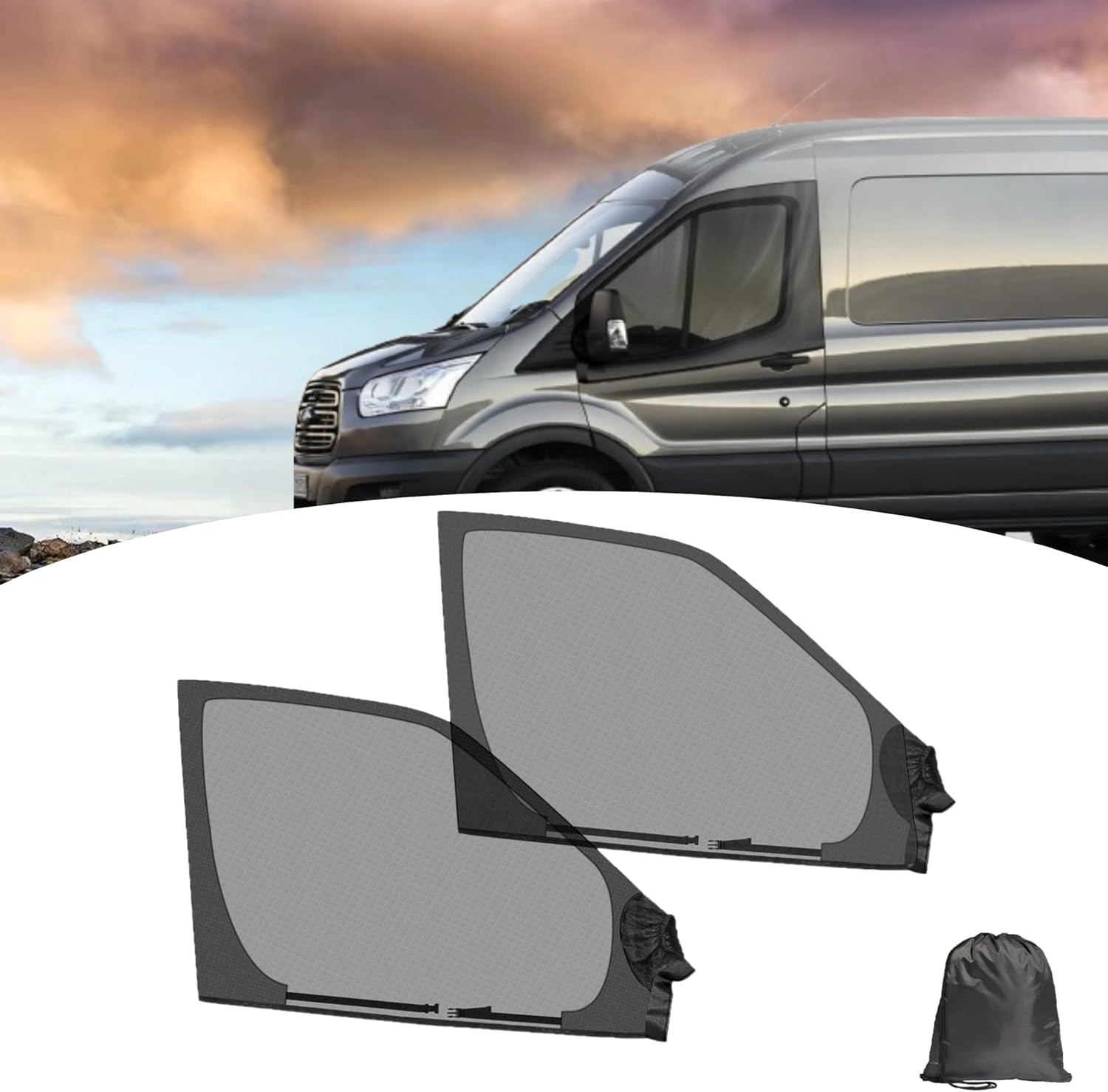 Car Accessories Gifts - 2pcs Universal Motorhome Window Bug Screens