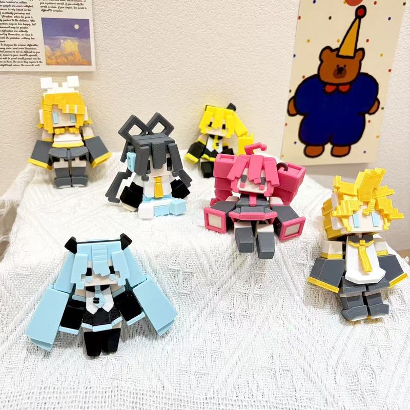 Car Accessories Japanese - Anime Hatsune Miku 3d Printed Keychain
