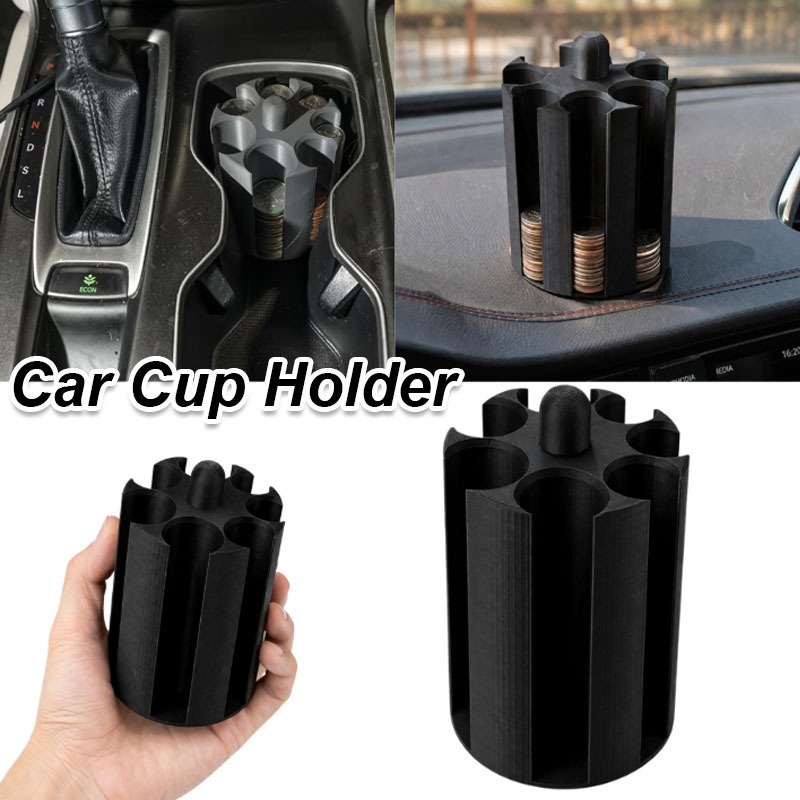 Car Accessories List - 1pc Car Cup Holder Coin Organizer,