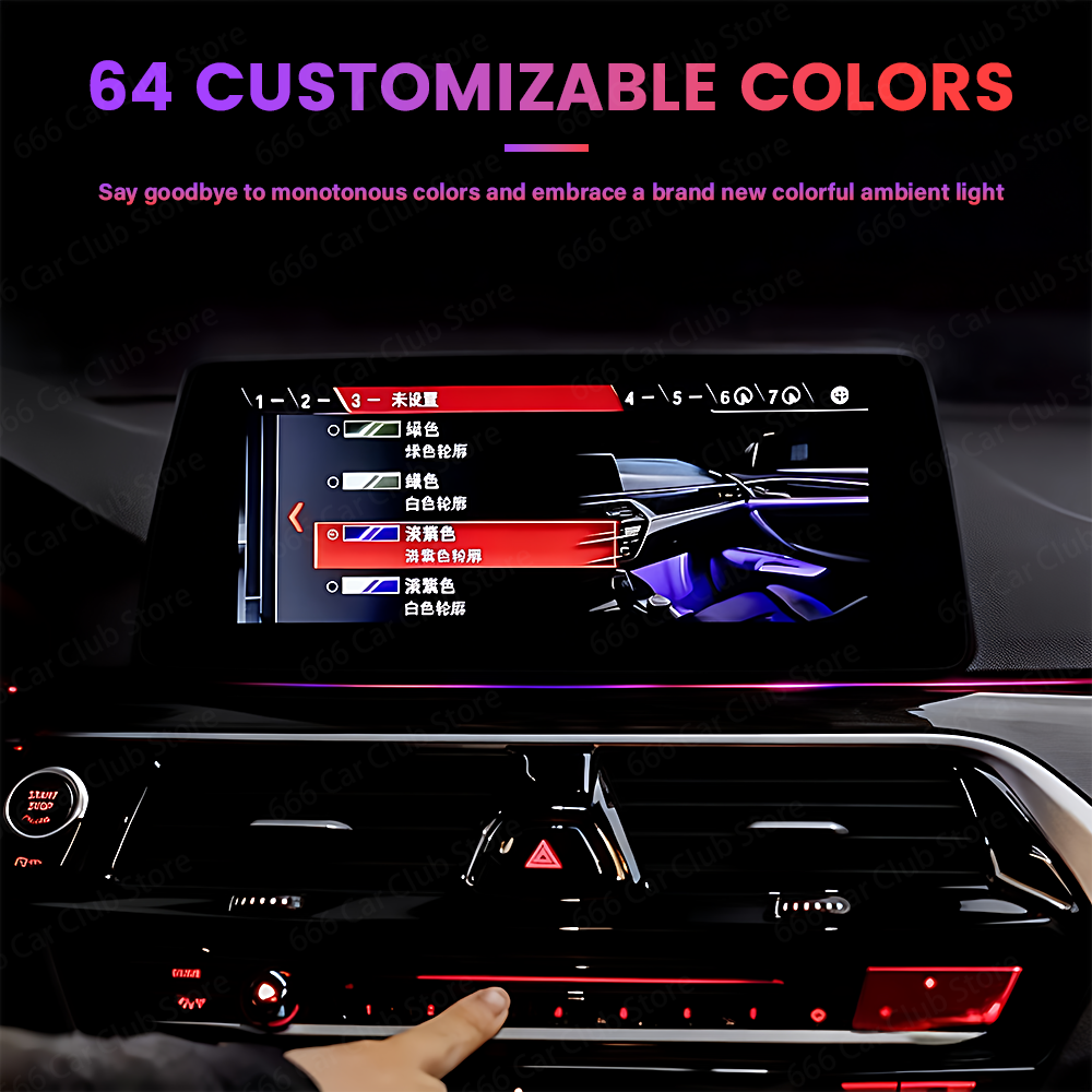 Upgrade 11 Colors to 64 Colors - Led Interior Ambient Light ulasan dan harga