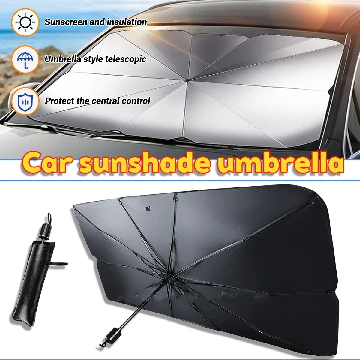 Car Umbrella Sunshade Windshie - Windshield Sun Shade ulasan dan harga