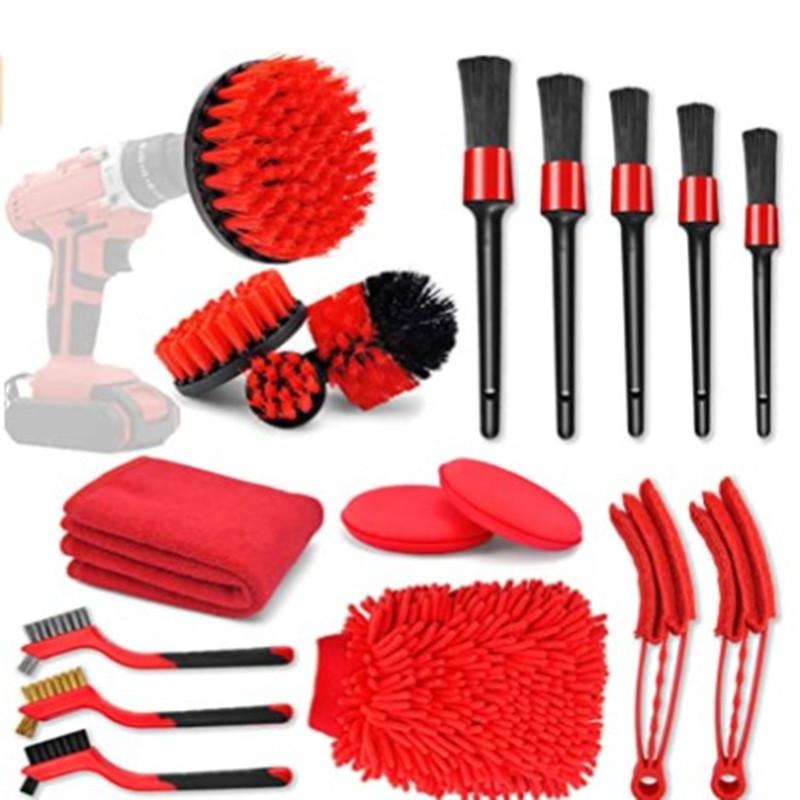 Car Cleaning Brush Kit with Dr - Car Detailing Brush ulasan dan harga