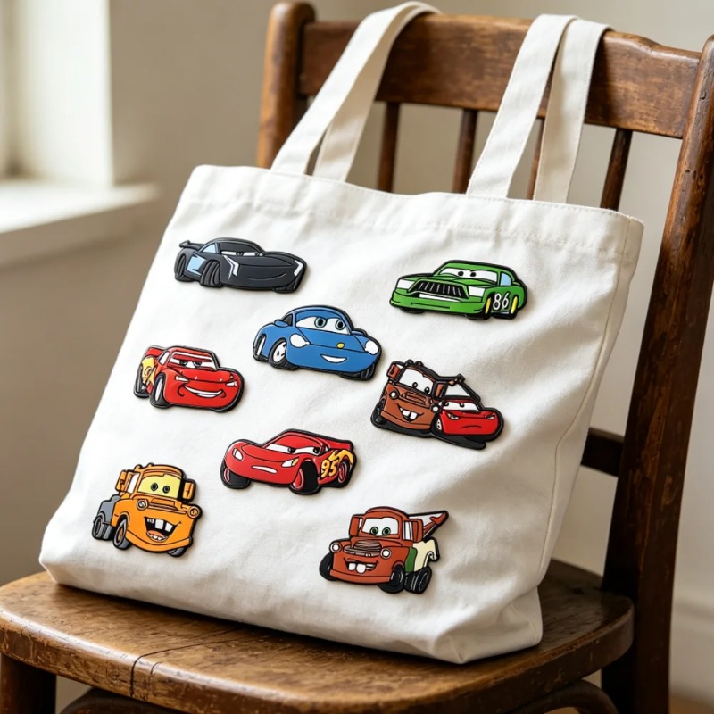8pcs Set Movie Badge Cute Cart - Car Accessories Toy ulasan dan harga