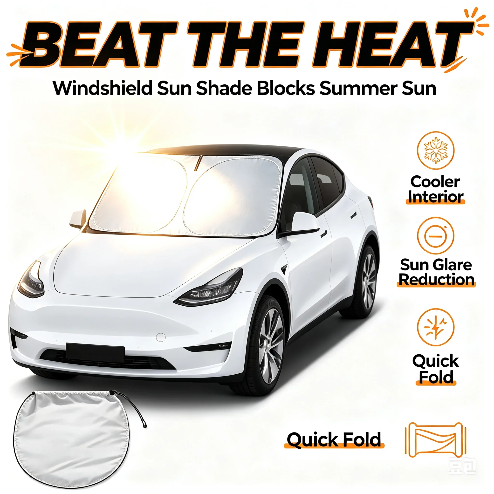 Car Windshield Sun Visor Folda - Windshield Sun Shade ulasan dan harga
