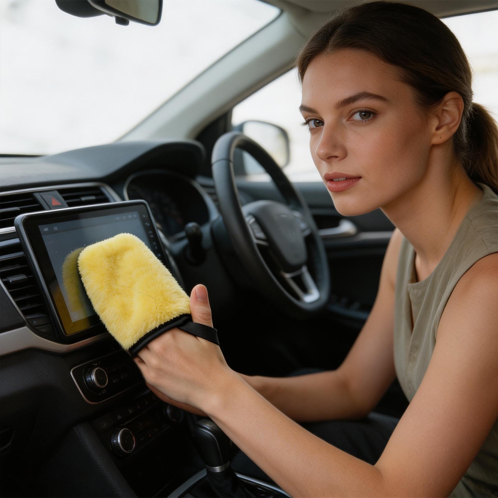 Microfiber Mitt for Cars Dual- - Car Detailing Brush ulasan dan harga