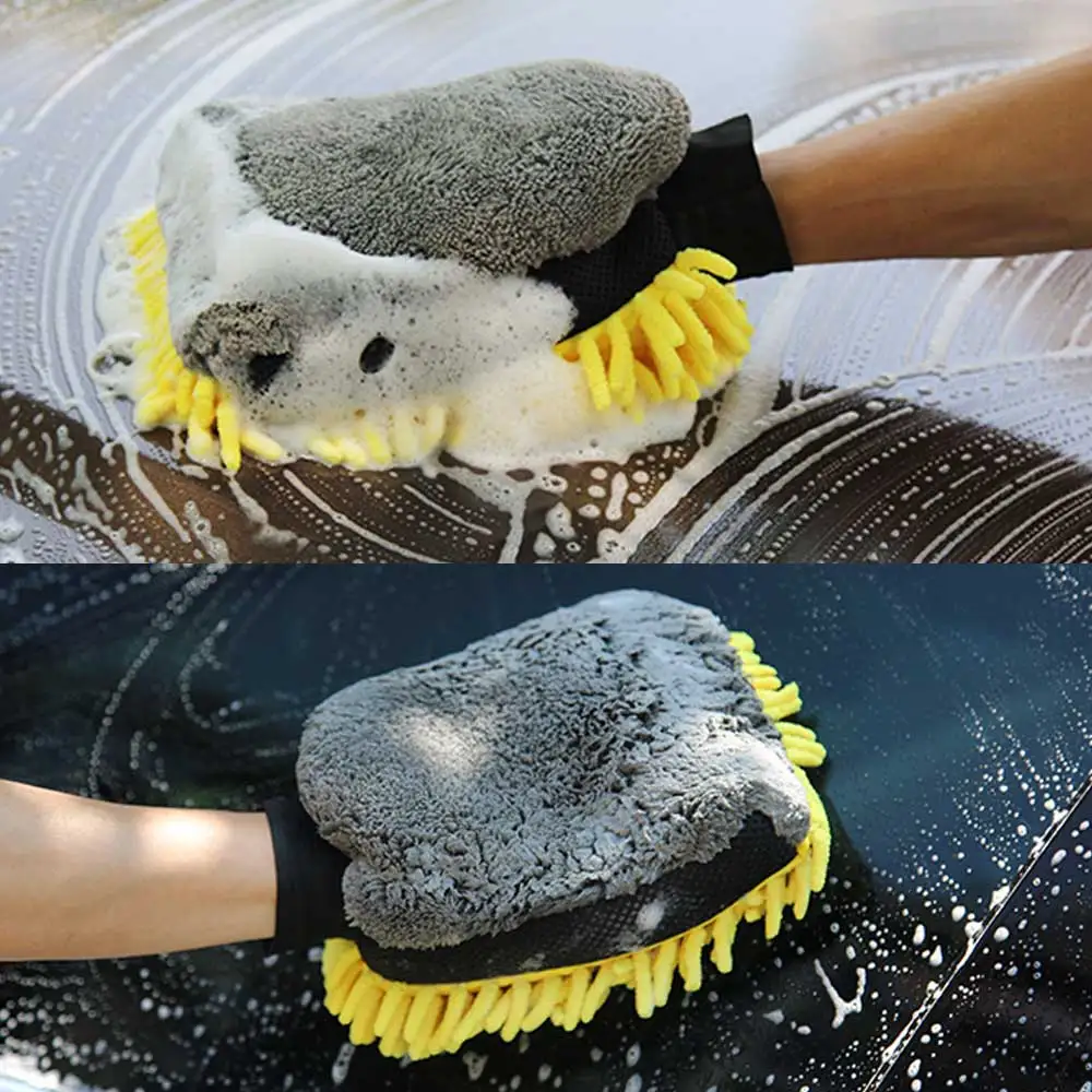 Car Wash Glove Coral Mitt Soft - Car Detailing Brush ulasan dan harga