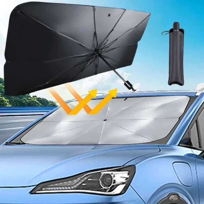 Car Windshield Sun Shade, Fold - Windshield Sun Shade ulasan dan harga