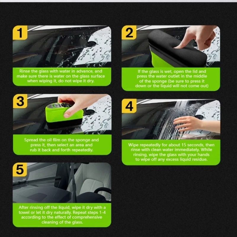 Non Toxic Car Glass Oil Film R - Car Detailing Brush ulasan dan harga
