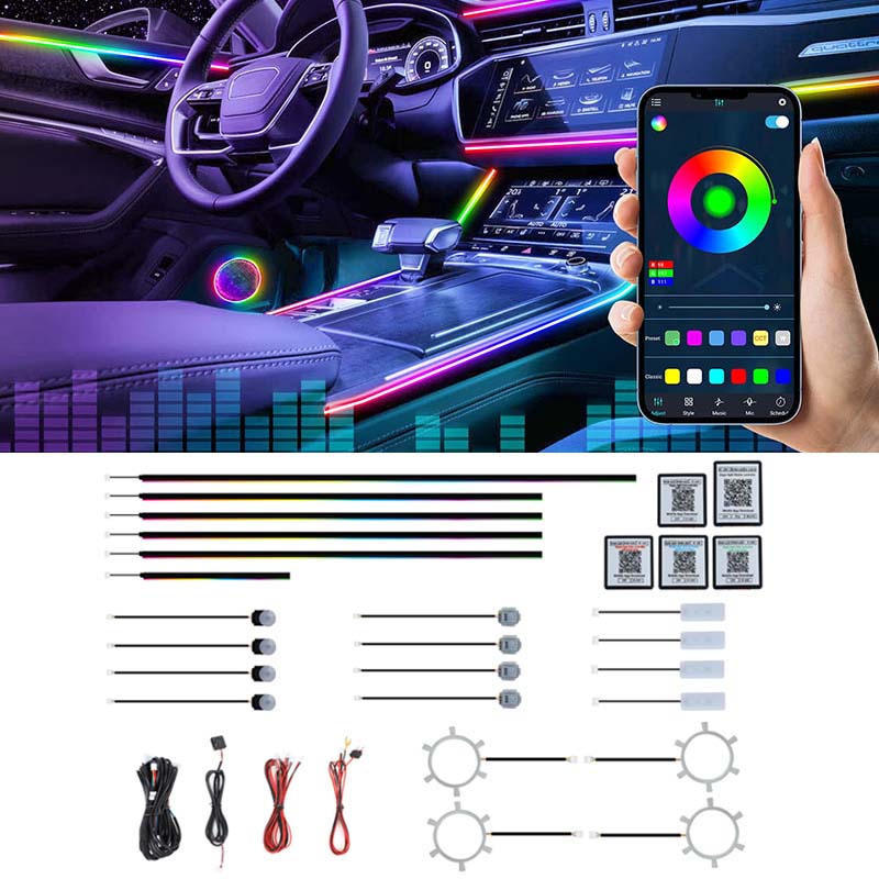 22 in 1 Dream Color RGB Dynami - Led Interior Ambient Light ulasan dan harga