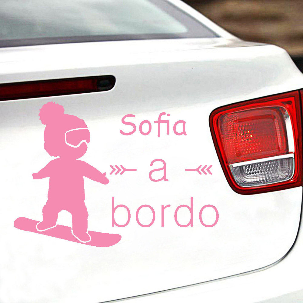 1pc Vinyl baby a bordo colorfu - Car Accessories Toy ulasan dan harga
