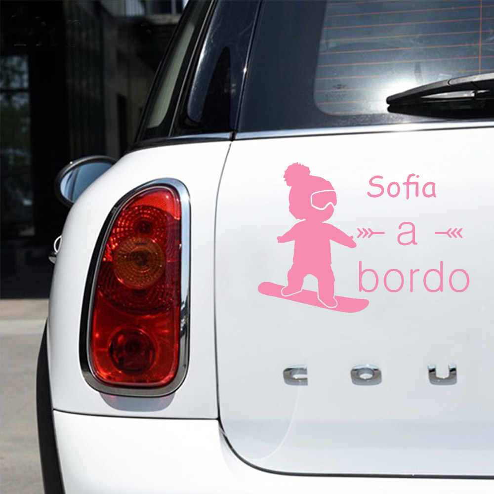 1pc Vinyl baby a bordo colorfu - Car Accessories Toy ulasan dan harga