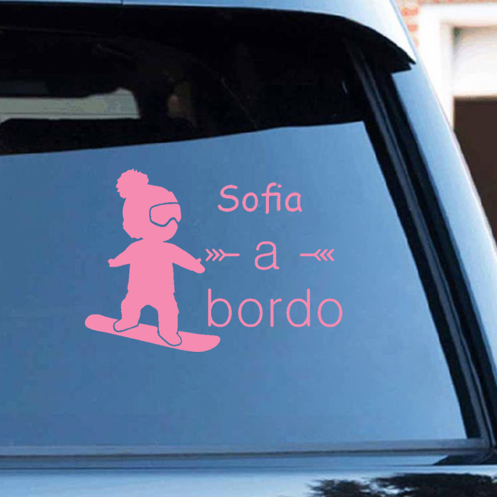 1pc Vinyl baby a bordo colorfu - Car Accessories Toy ulasan dan harga