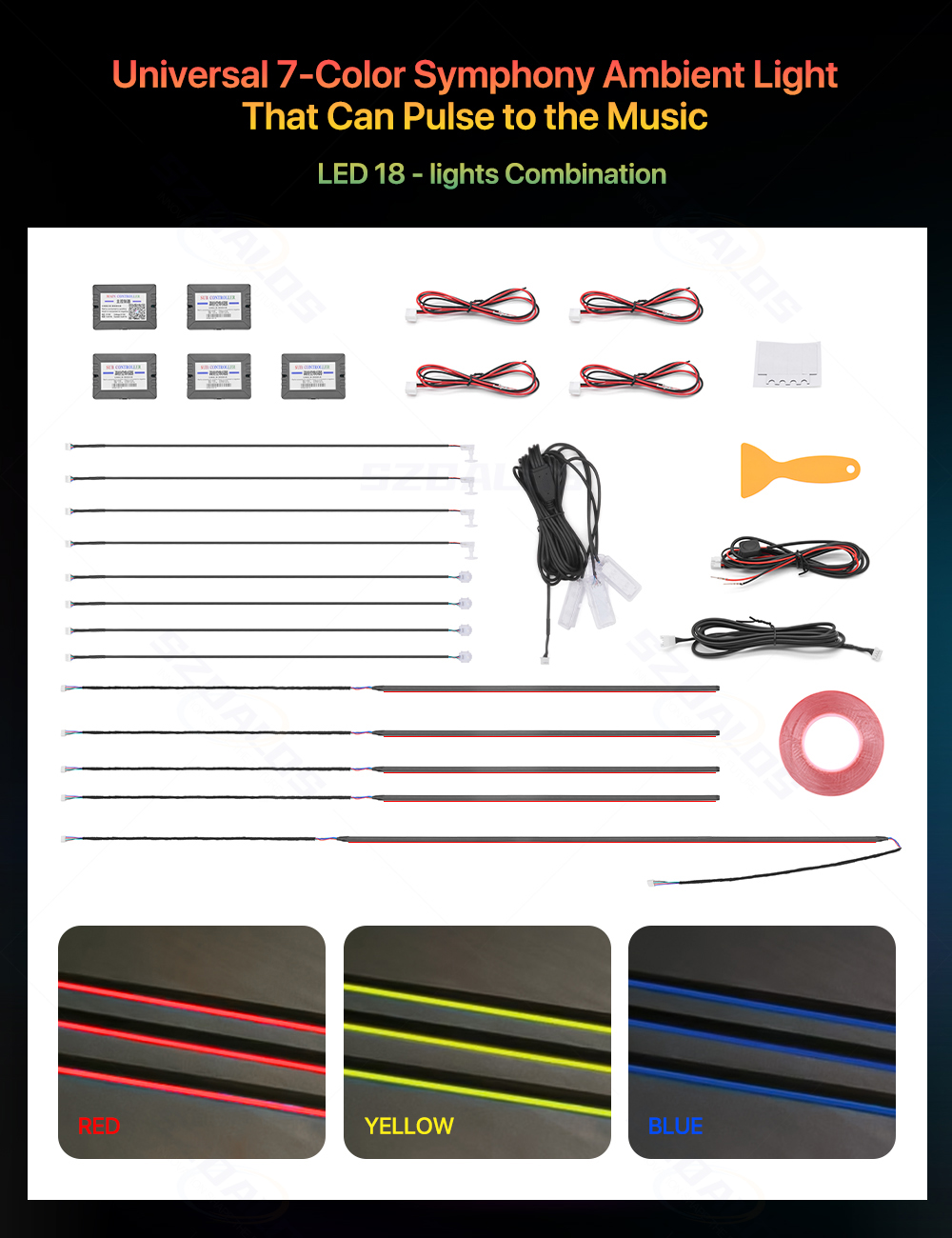 Hot Selling Car Ambient Light  - Led Interior Ambient Light ulasan dan harga