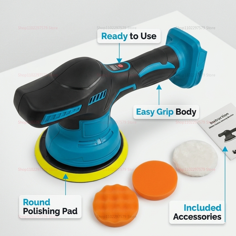 Wireless 18V Electric Car Poli - Car Detailing Brush ulasan dan harga