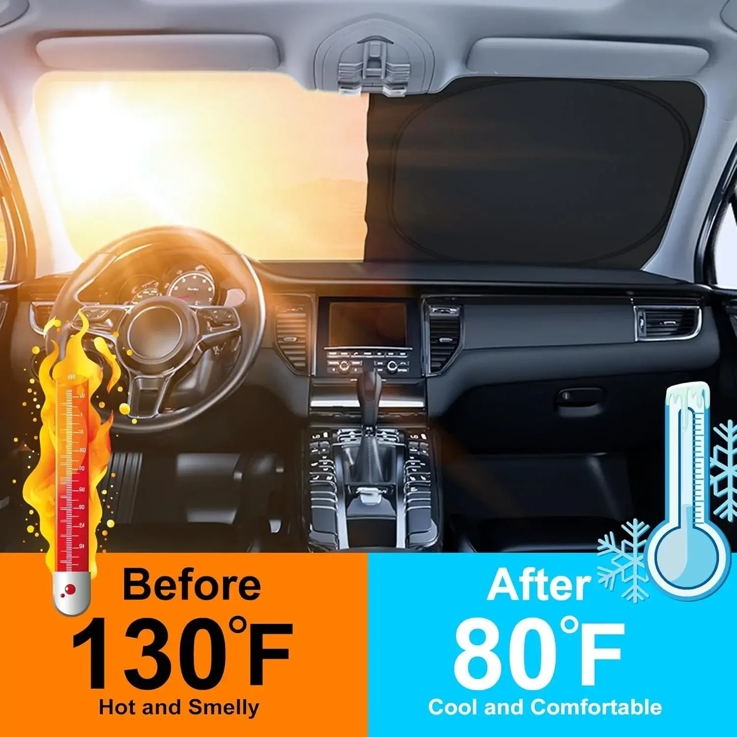 Car Sunshade Front Windshield  - Windshield Sun Shade ulasan dan harga