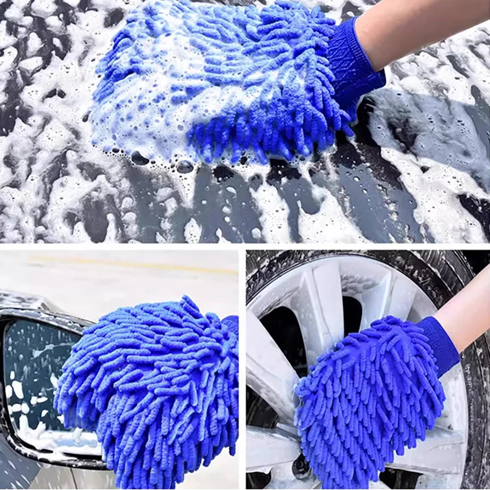 1/2pcs Car Wash Glove Coral Mi - Car Detailing Brush ulasan dan harga