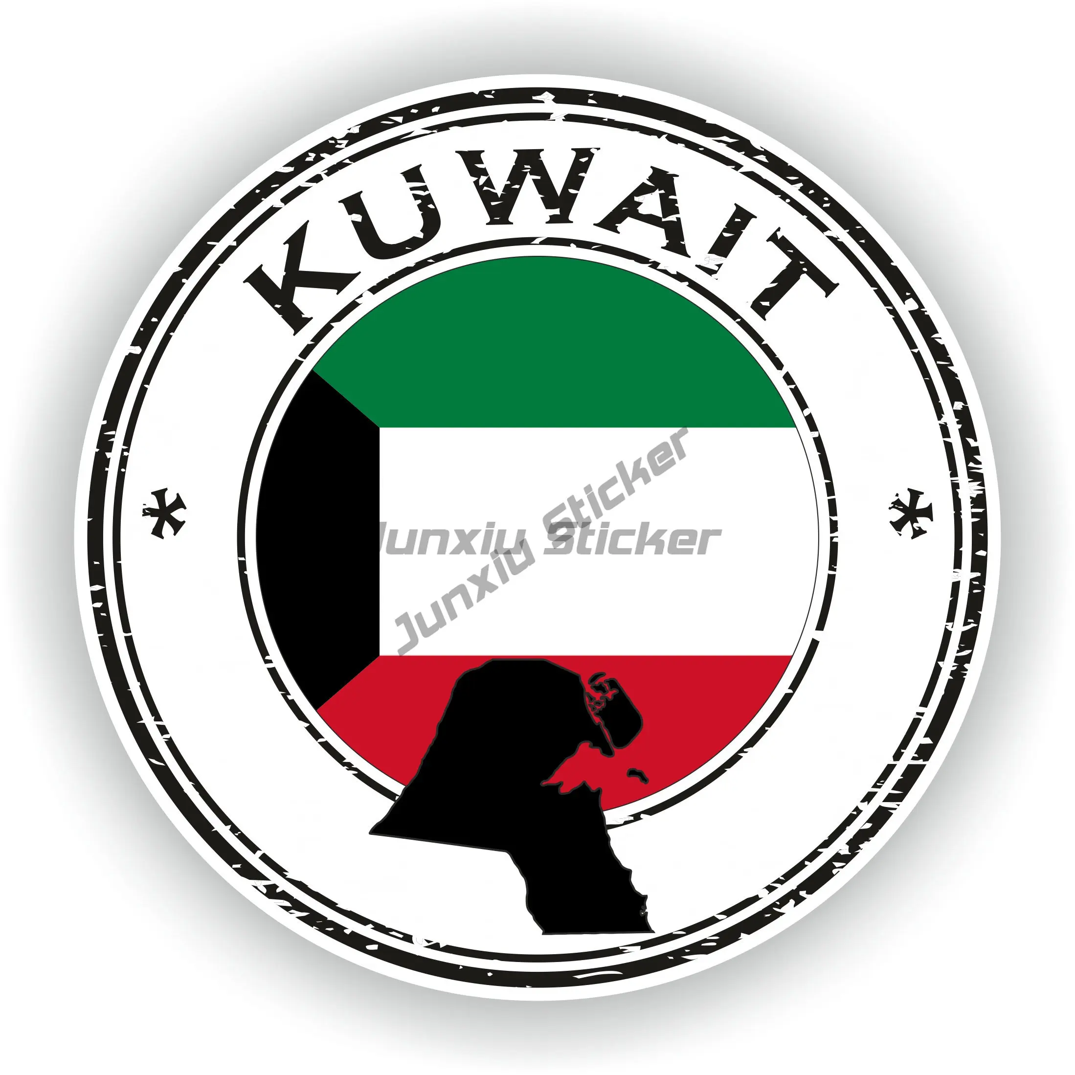 KWT Kuwait Flag Map National E - Car Accessories Kuwait ulasan dan harga