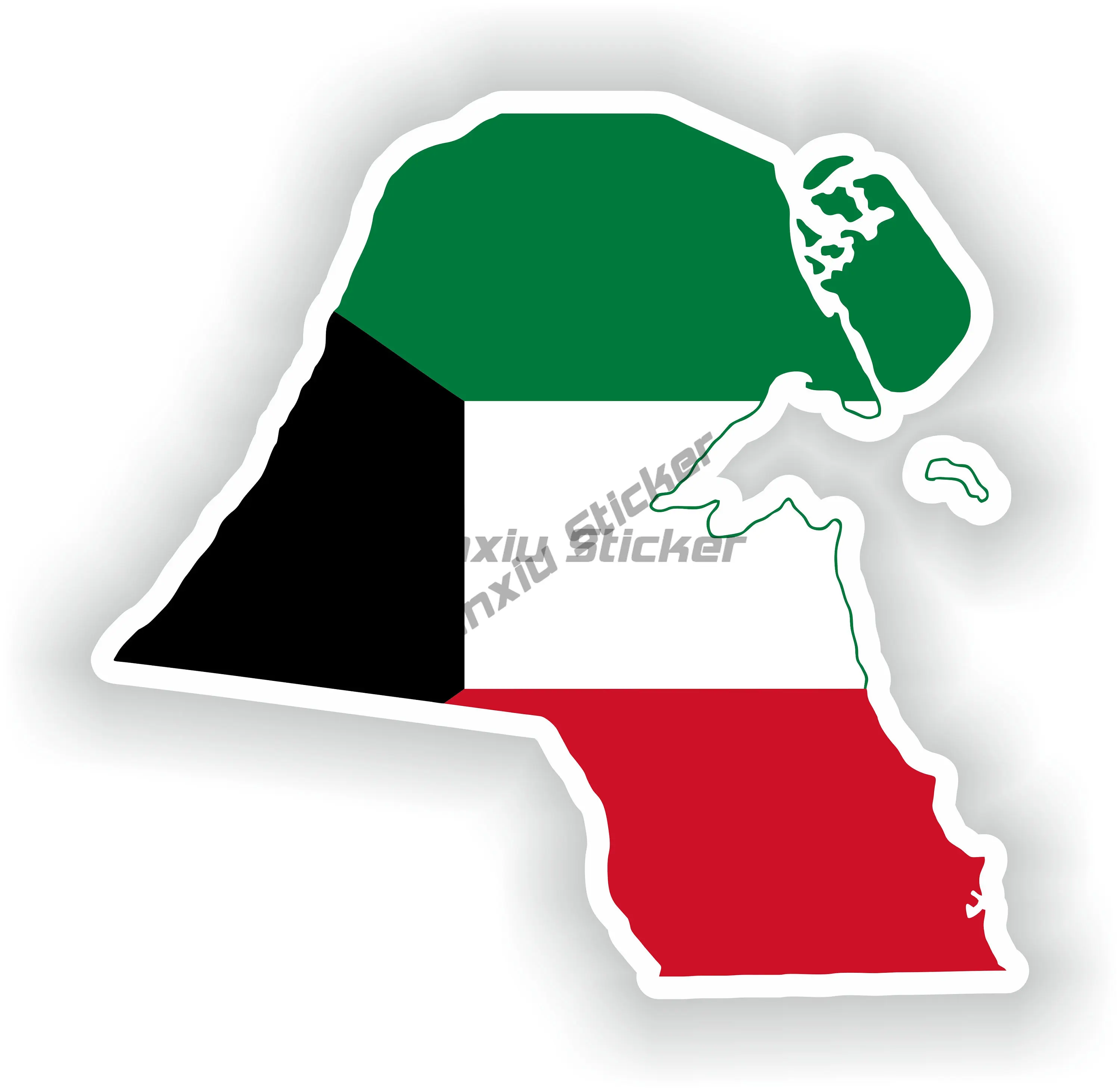 KWT Kuwait Flag Map National E - Car Accessories Kuwait ulasan dan harga