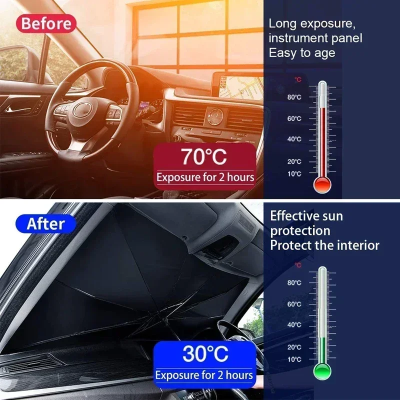Car Umbrella Windshield Sunsha - Windshield Sun Shade ulasan dan harga