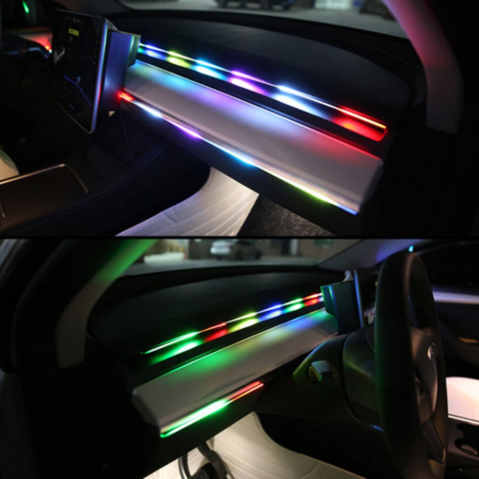 6 Pieces Acrylic Interior Car  - Led Interior Ambient Light ulasan dan harga